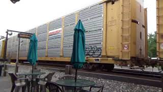 #4558 CSX Q276-19 Loaded Autorack train with a SD70MAC Leading