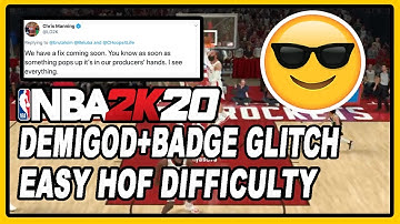 NBA 2K20 *HURRY* NEW DEMIGOD + BADGE EASIEST HOF DIFFICULTY GLITCH! DENSKI CERTIFIED!