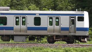 【電笛あり】E531系K461編成、泉～植田間を通過。