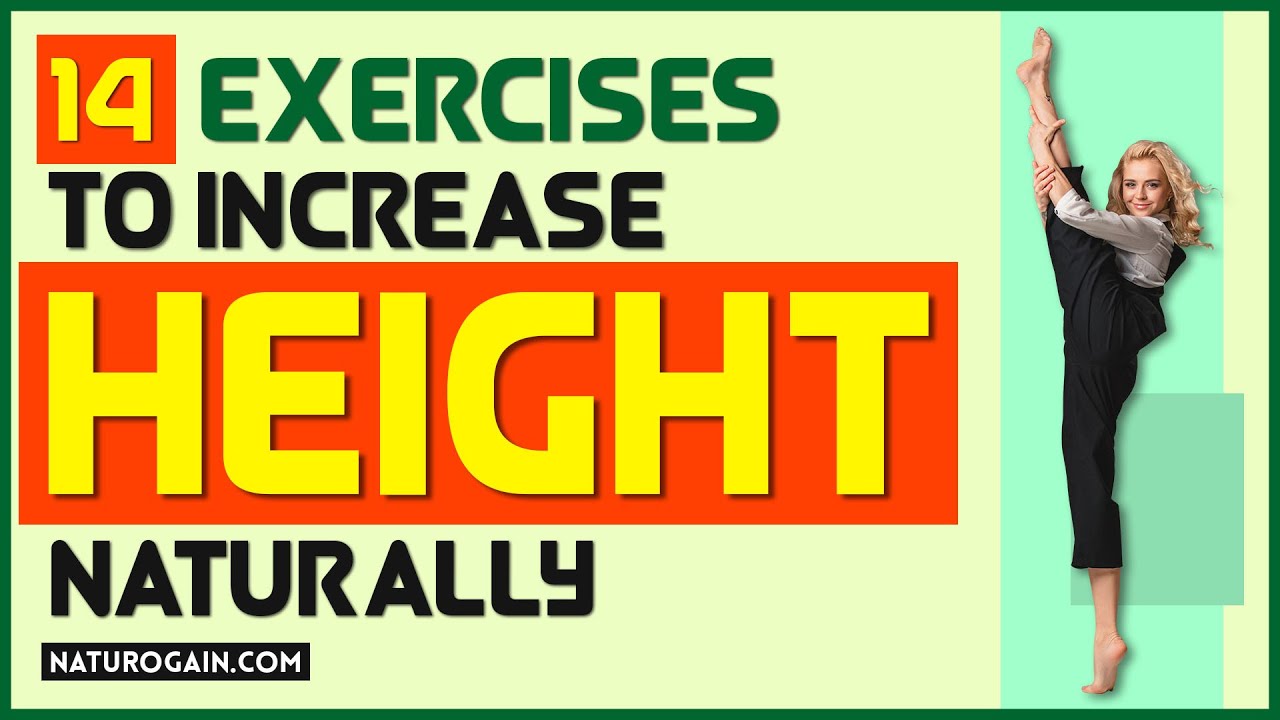 14 Exercises to Increase Height Naturally [Grow Taller] 🤷‍♀️ - YouTube