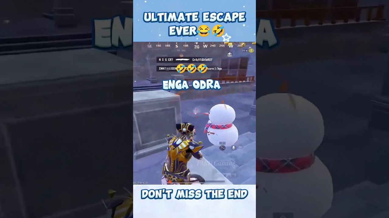 ULTIMATE ESCAPE EVER🤣🤣 Ungalku Ipdi Nadanthurka⁉️😂 Dont miss the end‼️ #parugaming #madanop #fun
