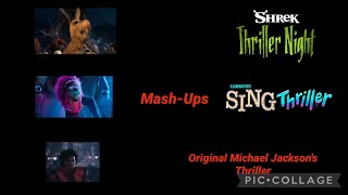 Shrek Thriller Vs. Sing Thriller Vs. Original Michael Jacksons Thriller Mash-Ups