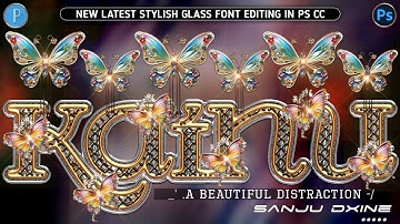 Glass font Editing | Glass Font Dp Editing | New Stylish Glass Font Editing | Latest Glass Font Edit