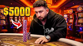 MASSIVE BETS PLAYING HIGH LIMIT BLACKJACK! ($5,000 HAND)