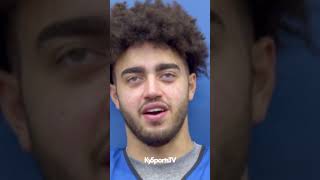 "It's blood, bloodshed every single day" Kentucky Wildcats Malachi Moreno says about PRACTICE!