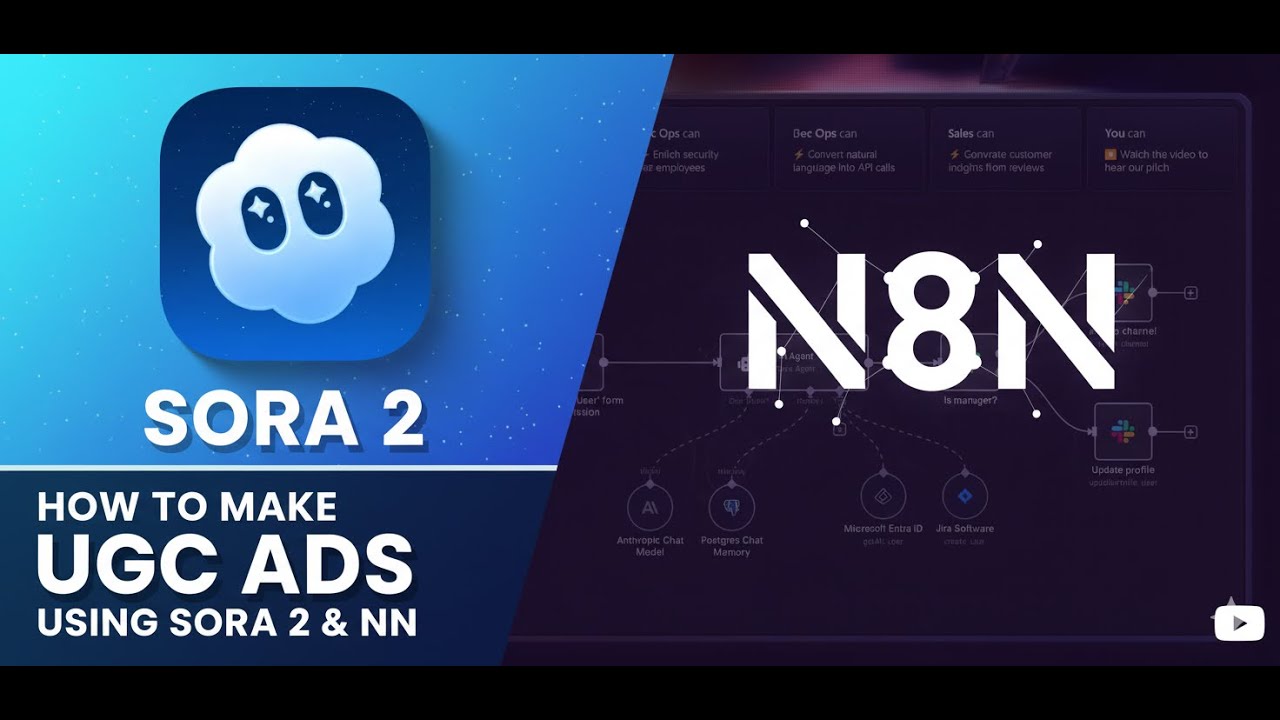 This AI Makes UGC Ads That Actually Go Viral (Sora 2 + n8n) NO ...