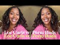 Loc Curls with Perm Rods | Birthday Hair Tutorial