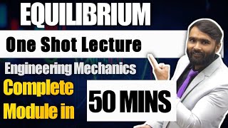 EQUILIBRIUM|FIRST YEAR|ENGINEERING MECHANICS1|ONE SHOT LECTURE|PRADEEP GIRI SIR