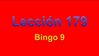 Stepping Stone 179 Bingo 9 - A Spanish Lesson for Kids Grades 5