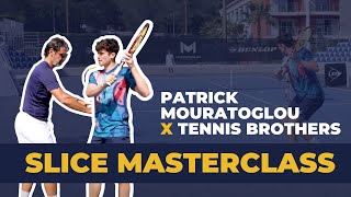 Slice backhand lesson with Felix | Tennis Brothers