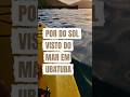 POV: pôr do sol em Ubatuba visto do mar - Praia de Itagua / Caisao