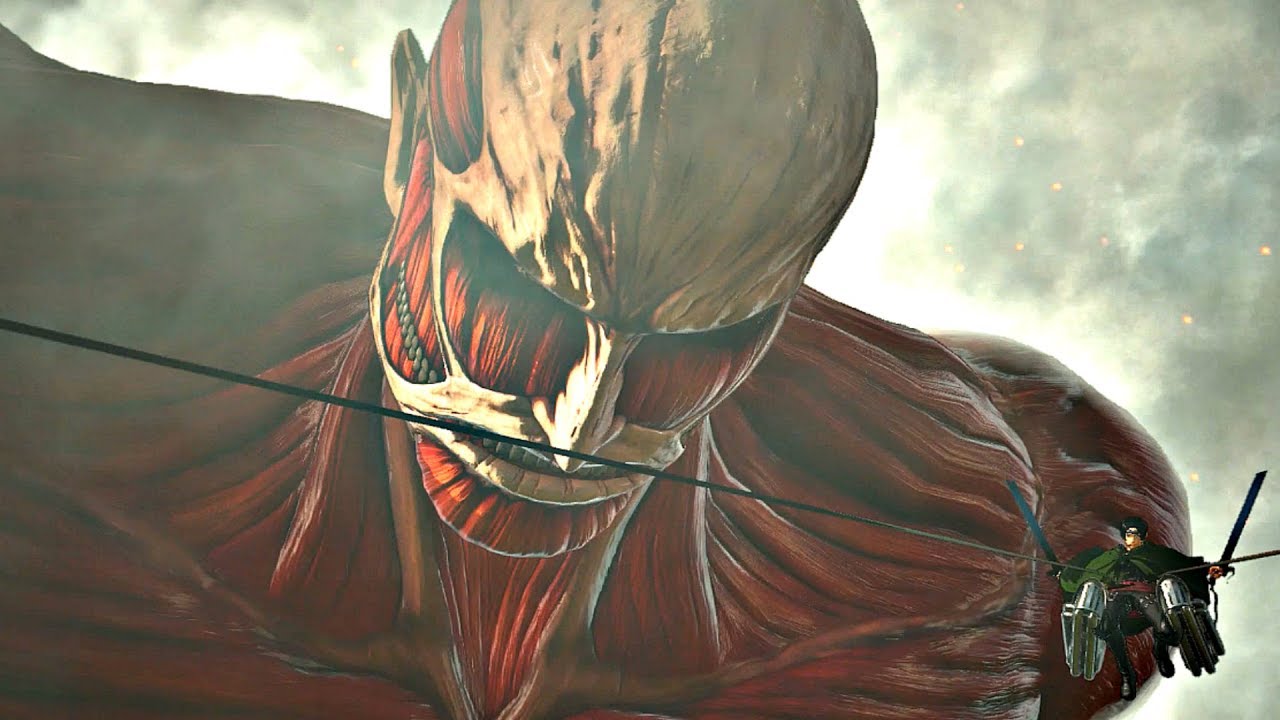 Attack On Titan 2 Armored Titan Colossal Titan Boss Fight Transformation Ps4 Pro Youtube