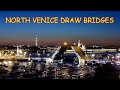 Hundreds of ships watch the Palace Bridge rising. Видео развода Дворцового моста в Санкт-Петербурге.