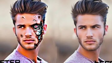 PicsArt Editing Tutorial 2017 | How to Make Terminator Face | Best PicsArt Studio E