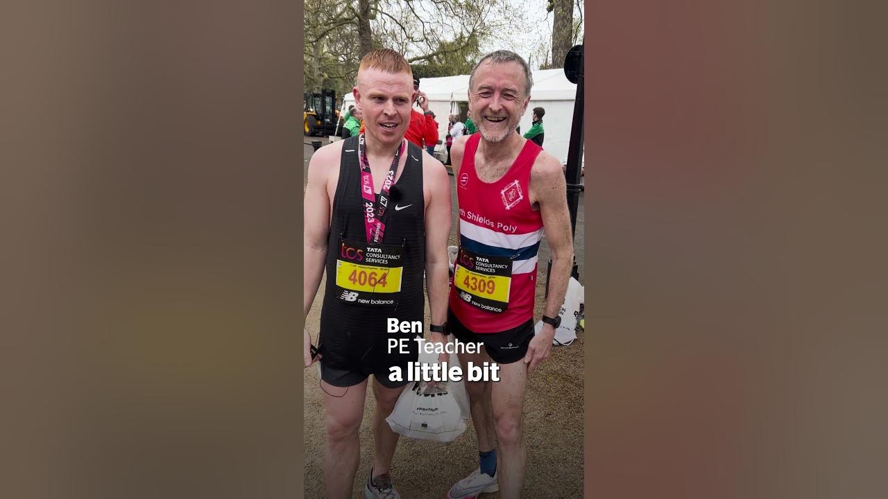 Emotional runners complete the London Marathon