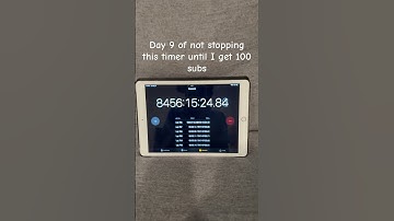 Day 9 of not stopping this timer until I get 100 subs#fypシ゚viral #funny#timer#ipad#stopwatch#oncouch