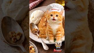 🐱🥄 Un helvası böyle yapılır! Patili şef mutfakta, sonuç efsane! 🔥