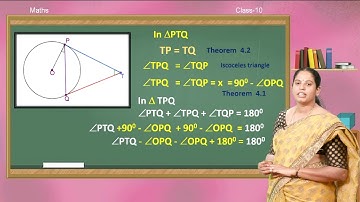 Samveda 10th maths circles 34th day
