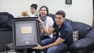 Youtube Gold Play Button has Arrived | 1M Subscribers | KabitasKitchen