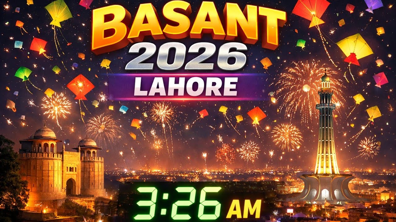 Lahore Basant 2026 update Friday today 3.26AM