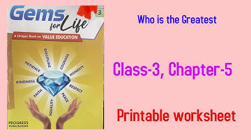 Class-3  Who is the Greatest Moral Science (Chapter-5)  Progress Publishers