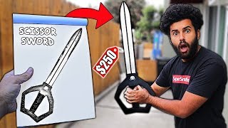 Whatever WEAPON You Draw, I'll Buy it CHALLENGE!! *SCISSOR SWORD!!* (SUBSCRIBER SUBMISSION EDITION)