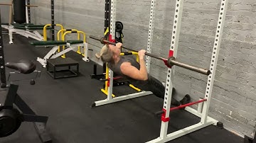 Inverted Rows (squat rack)