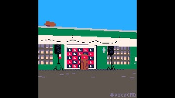 The Four Seasons making of timelapse in #picoCAD