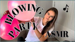 Blowing Party - Pink Balloons - Asmr