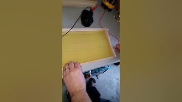 How to heat wax foundation sheets to beehive frame