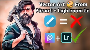 Vector Art in Picsart Mobile | Cartoon Photo Editing In Picsart | Portrait Cartoon Edit Picsart |