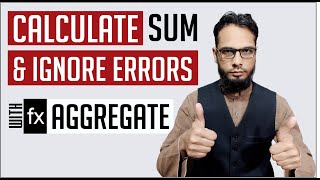 AGGREGATE FUNCTION IN MICROSOFT EXCEL BY ABDULLAH GRAPHICS