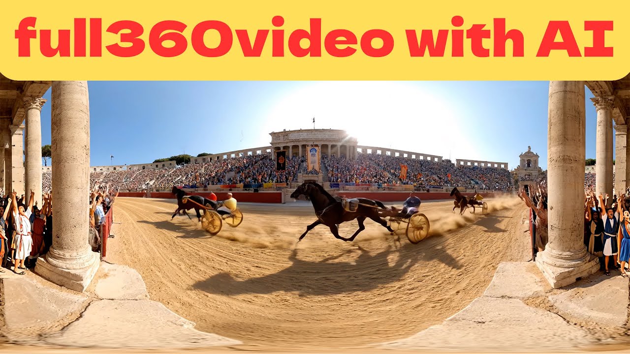 The 37th AI-full 360VR video is Chariot race at the Circus Maximus in ancient Rome