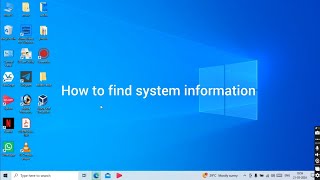 how to find pc name, OS installed, OS installation date, system Mack and model, Bios version