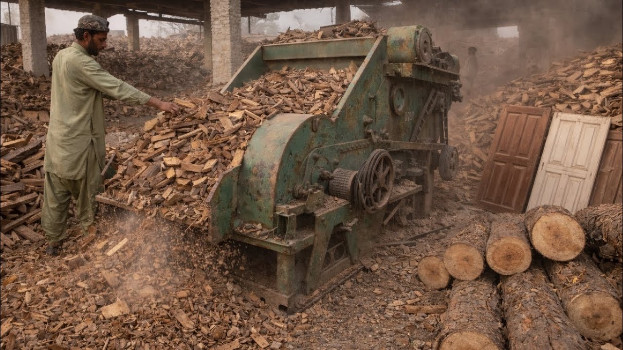 Recycling Wooden Scrap into High-Quality Doors | Amazing Process