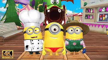 Minion Rush Baker Minion Thong Stuart Minion n Green Thumb Minion at Super Silly Fun Land CHAPTER 41