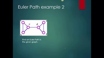 Euler circuits and paths