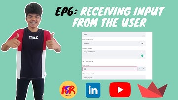 EP6. Recieving input from the user || The Streamlit basics Tutorial Series || Adith Sreeram.