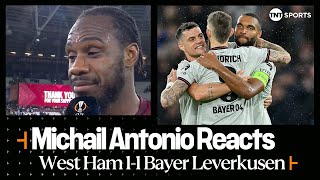 "GAVE THEM TOO MUCH RESPECT" | Michail Antonio | West Ham 1-1 Bayer Leverkusen | UEFA Europa League