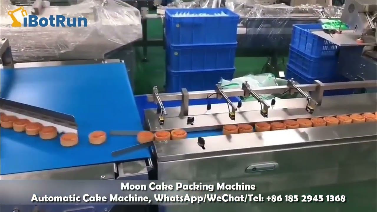 Cake Packing Machine For Mooncake - Cake Wrapping Machine - Cake Packaging Machine - iBotRun