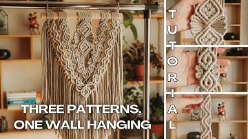 Three Patterns, One Wall Hanging | Tutorial 4K | Step by step
