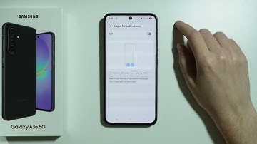 Samsung Galaxy A36 5G: How to Swipe for Split Screen