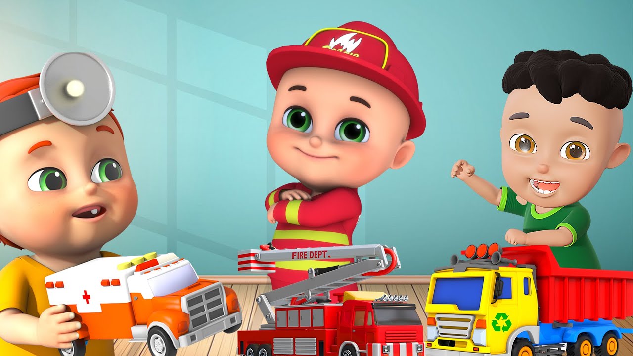 Fire Truck Wash + More CoComelon Nursery Rhymes & Kids Songs 