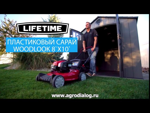 Пластиковый сарай Lifetime Woodlook 8x10