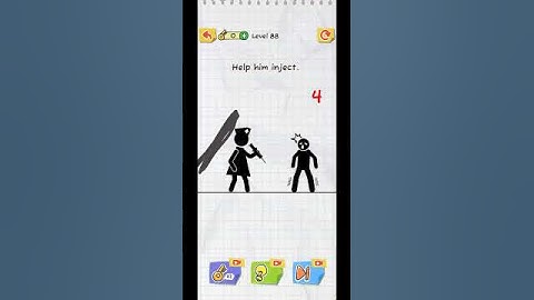 Level 88 help him to inject #draw2save #games