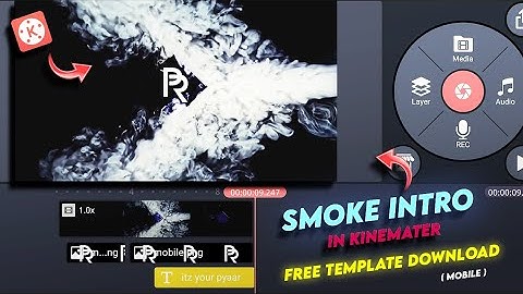 How to make Smoke Intro in Kinemaster ( Easy Tutorial ) | Free Template Download | PR Edits !