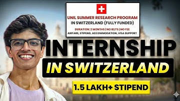 UNIL Summer Research Program 2026  Fully Funded Internship in Switzerland  How to Apply