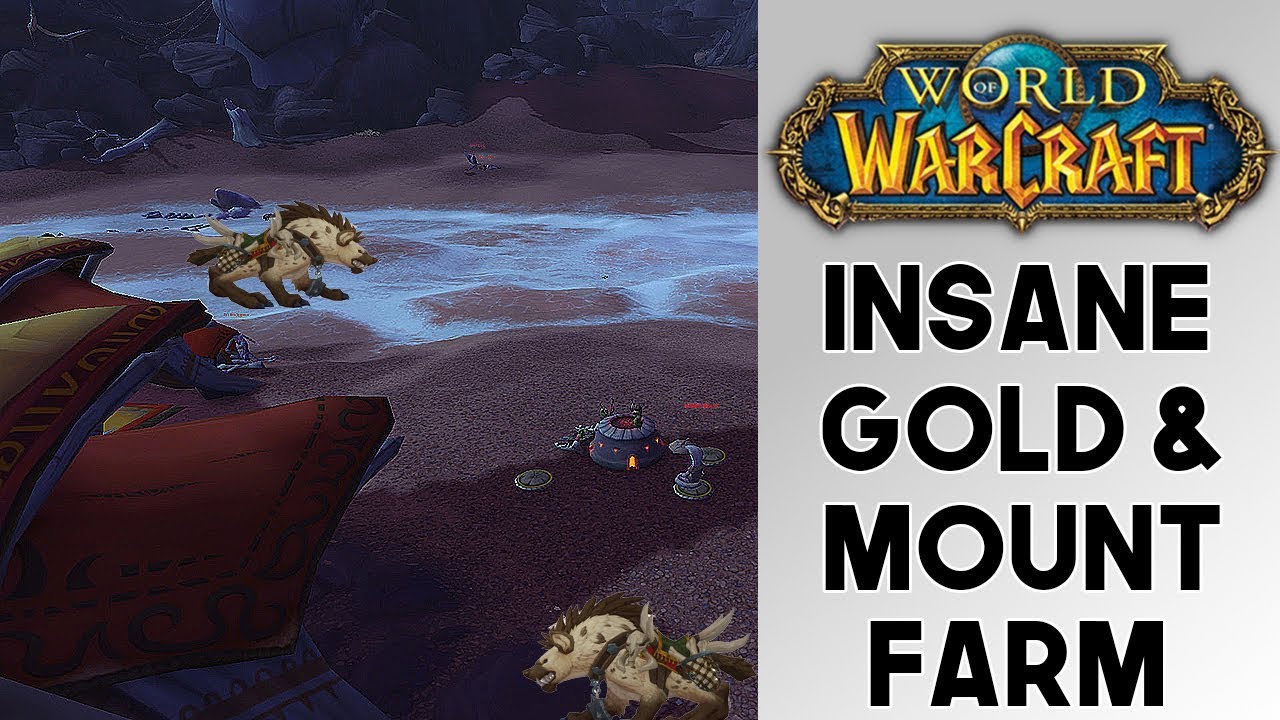 World of Warcraft Insane Mount And Gold Farm!! Captured Dune Scavenger Farm! (8.0)(8.0.1)
