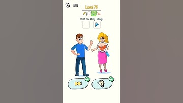 Brain Games: Erase Story & Dop - what are they hiding - level 75 walkthrough gameplay #shorts