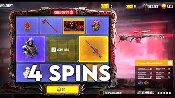4 SPINS ON GRAVEYARD SHIFT WITH LEGENDARY LOCUS & GUNZO ANTI HERO CODM SEASON 10 COD MOBILE S10